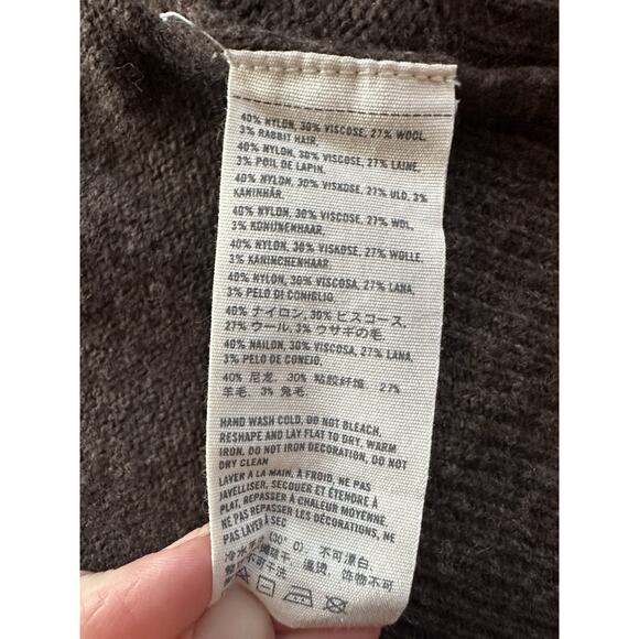 y2k ABERCROMBIE & FITCH knit cardigan sweater Small Downtown Mori Girl Fairy - Picture 4 of 5